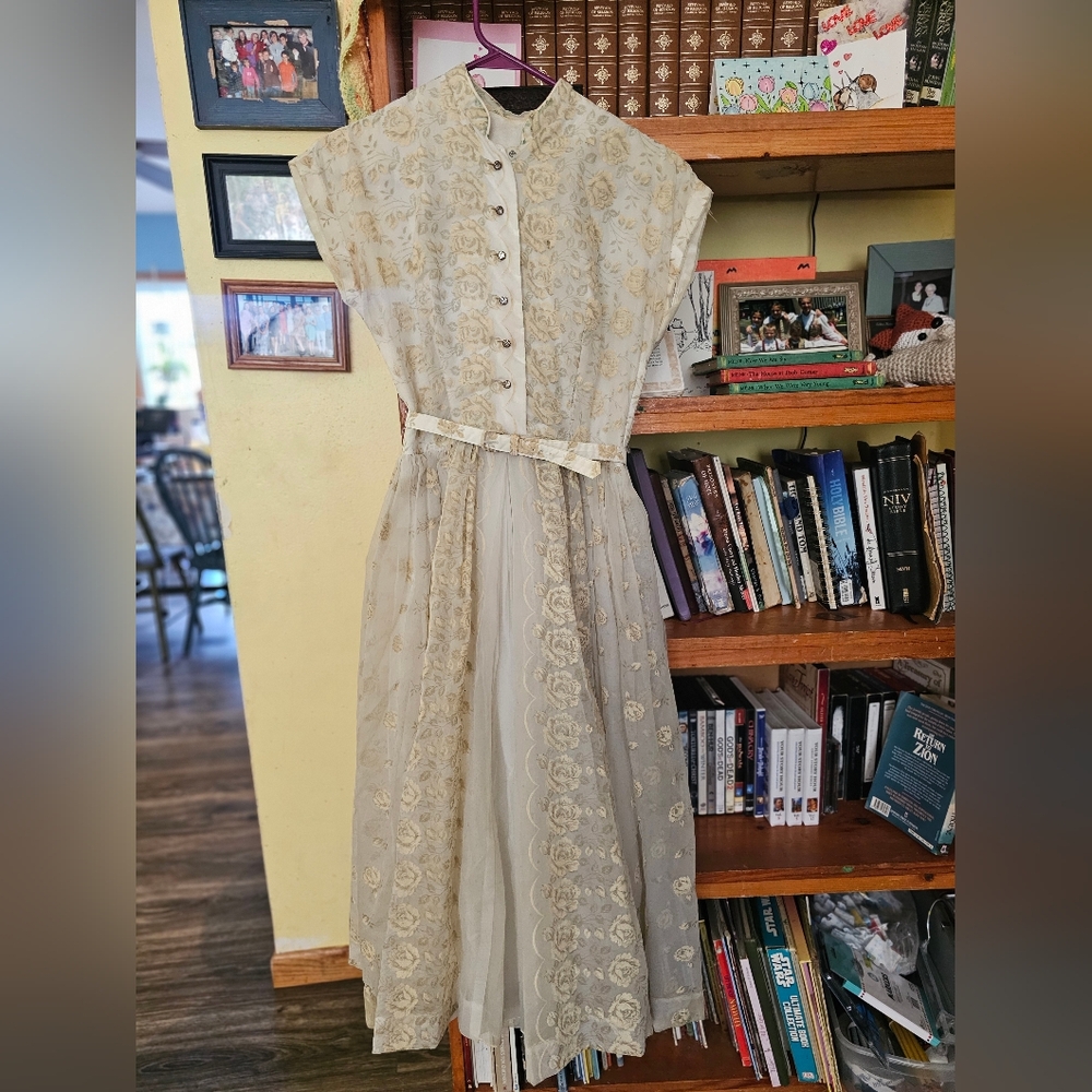 RARE Grace Kelly Style Vintage Dress
